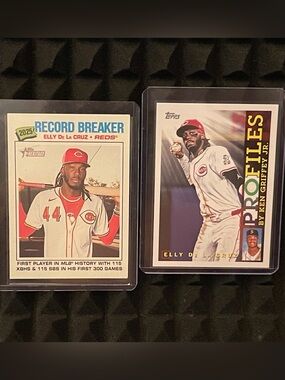 Elly De La Cruz 2025 Topps Heritage & Topps Series 1-Cincinnati Reds